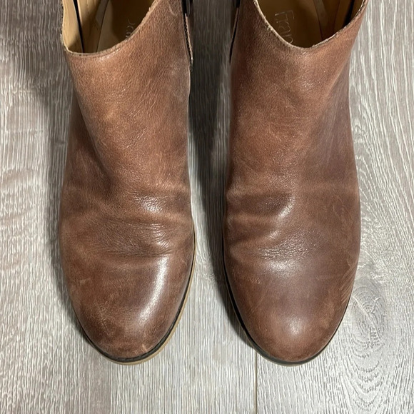 Franco Sarto Leather Keegan Ankle Boots Brown 9M - Picture 5 of 13
